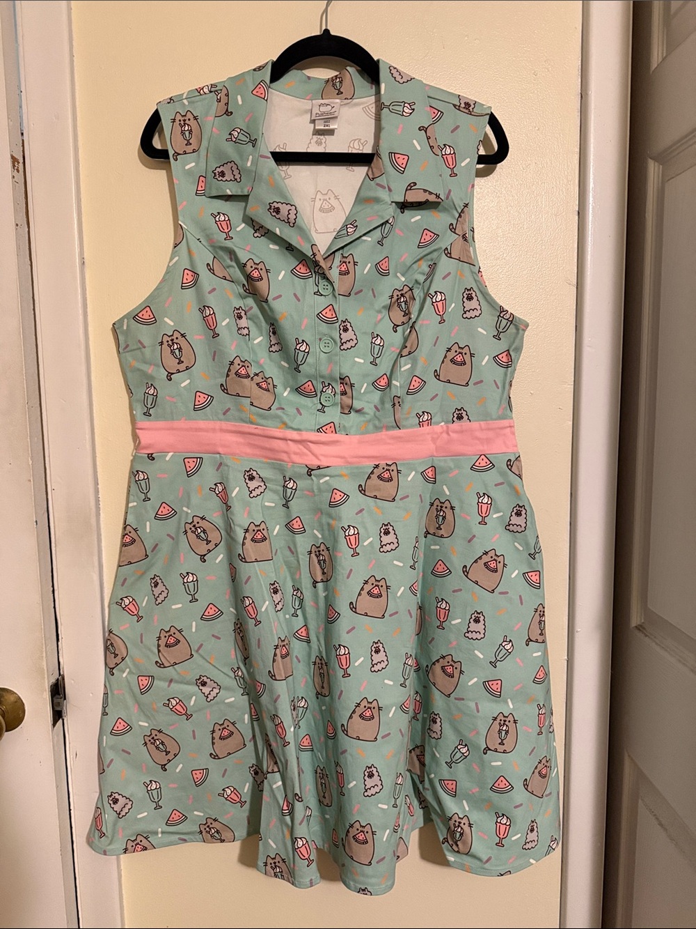 Pusheen collar swing dress